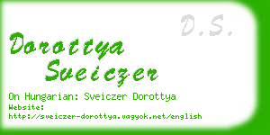 dorottya sveiczer business card